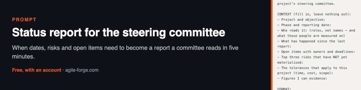 Status report for the steering committee — Preview of the resource